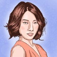 女人脸与深鼻子嘴唇深处开放业务稳定