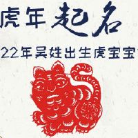 2022年吴姓出生虎宝宝女孩取名
