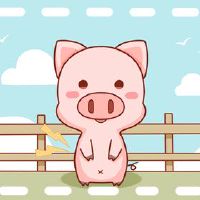 在2022年，一只猪有两个幸福的事情。