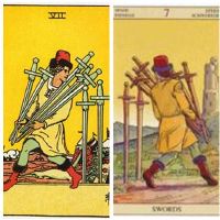 塔罗牌品牌剑7逆/倒板表面含义分析