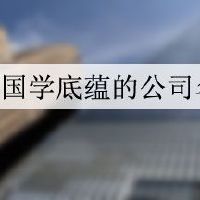 国学底蕴的公司名字