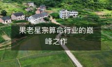 《果老星宗算命行业的至高荣耀》