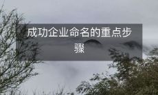 重要步骤:如何精准地为企业命名以实现商业成功?