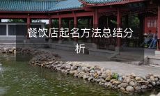 总结分析餐饮店起名方法,助您打造出独具魅力的品牌名称!