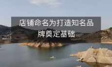通过店铺命名,为打造知名品牌奠定基础的重要性