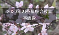 哪些星座在2023年将会迎来喜庆事件的不断降临？