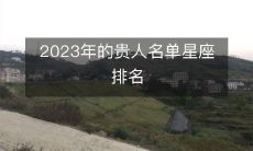 哪些星座将成为2023年贵人名单中的佼佼者?