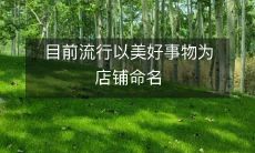 现今趋势:将积极向上的元素作为门店名字流行起来