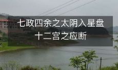 应用七政四余之太阴进入星盘十二宫的断言