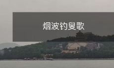 优美的诗歌《烟波钓叟》重新构词,变为「寂静的水面烟雾缭绕中,渔翁挥竿垂钓的动人景象」