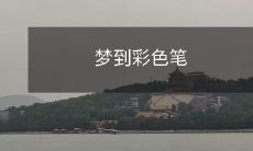 梦见了一把彩色笔，它带来了无尽的创造力和想象力，让我流连忘返，沉浸在色彩缤纷的世界中！