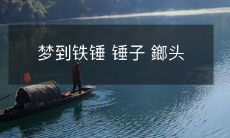 深夜梦中出现铁锤和锤子，仿佛听到鎯头的响声