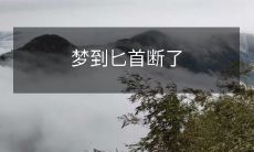 在梦中发生的匕首断裂和损坏的场景,让人感到惊恐和不安