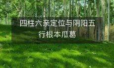 四柱六亲定位与阴阳五行之间的紧密关系:探讨命理学中的根本瓜葛