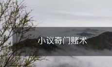 探讨中国传统文化中的奇门遁甲和赌术技艺，以及它们对人们生活中所产生的影响，一篇小议