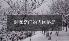 探究时家奇门的吉凶格局及其神秘性质