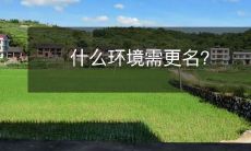 哪些环境需要改变名称以更好地反映其特点?