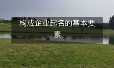 探究企业命名的基本构成要素及其重要性