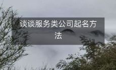 如何进行服务类公司起名?探讨服务型企业品牌命名策略及规律