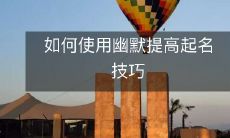 探究幽默对起名技巧的提升作用：聪明幽默如何激发起名灵感与创造力？