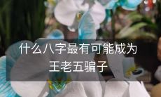 哪些人的八字是王老五骗子最容易利用的?