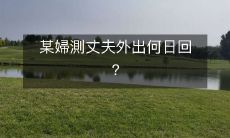 如何测量丈夫外出多久才会回家的方法被一位妇女使用?
