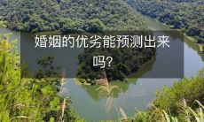 能否通过评估优劣来预测婚姻是否成功?