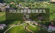 六以及卦断婚姻：揭露无遗的童言无忌真相