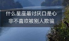 哪些星座最不耐烦虚伪口是心非及被欺骗的情况?