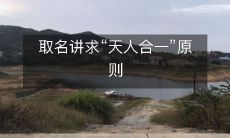 命名必须遵循天人合一的原则