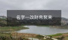 随着名字的改变,财富和幸运同时涌现:名字改变,财运聚集而来!