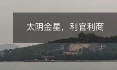 如何运用太阴金星的力量，同时实现官场商界的双重获利？