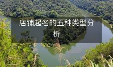 深度解析:从五个角度探究店铺起名的类型及其特征