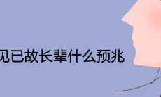 在梦中遇见已故长辈,是否预示着什么?