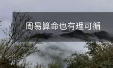 在周易算命中,有一定的科学依据和推理过程,也有其内在的逻辑和合理性