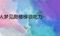 女性梦到爬楼梯费力不堪，暗示着什么预兆？