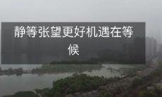 耐心等待时机,眺望更优机遇,充分等候最佳时刻