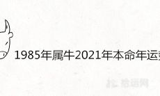 2021年属牛的1985年本命年人,你们的运势如何呢?