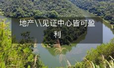 地产业和见证中心都可成为盈利的机会