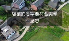 为了契合美学理念，店家应该如何选择店铺名称？