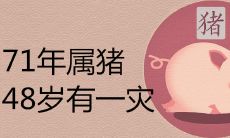在研究中国传统文化和占星学的背景下,有人提出了一个问题:如果一个人生于71年属猪,并且现在已经48岁了,那么他是否存在某种灾难或不幸的预兆?