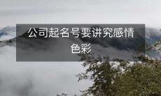 在起名公司时,感情色彩需注意——以确保名称传达出准确情感和印象