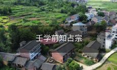壬学前知占宗：从壬学门槛到掌握宗教预言的故事