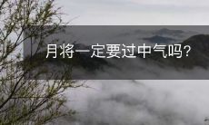 在农历月份中必须迎来中气吗?