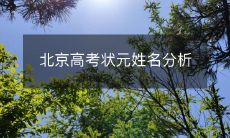 探索北京高考状元身份与名字之间的联系:一项深度分析研究