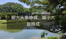 眼睛大小决定未来？眼大不一定优势，眼小也能大器晚成