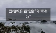 通过面相学，你可以学会如何观察谁具备“年青有为”的潜质