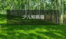 少儿应该了解的祸福知识,帮助他们更加健康成长