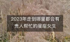 预测:2023年星座女神们将迎来无尽的幸运之光,走到哪里都有贵人相助!