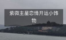 掌上紫微主星恋情开运小饰品:提升运势的神秘魔法!